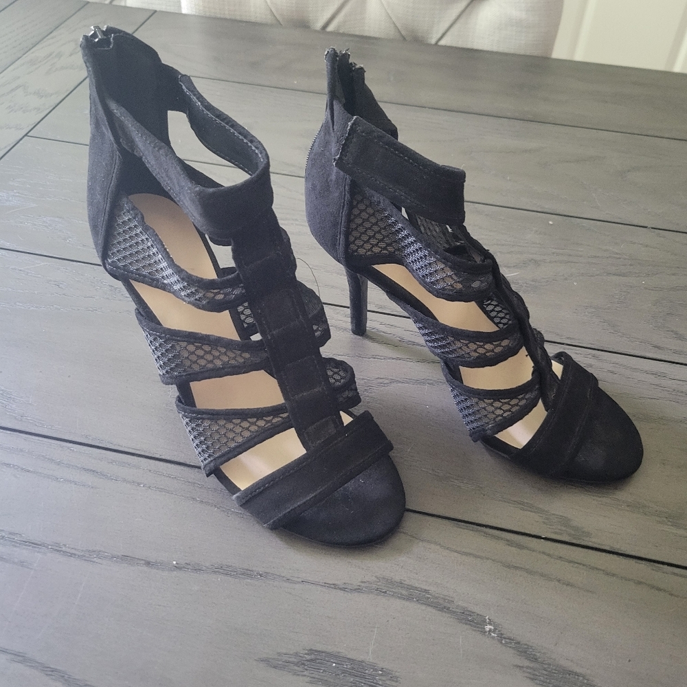 Nine West heels shoes size 7 black women's